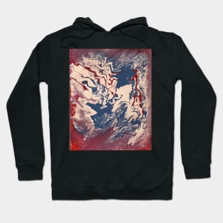 Fluid - Arcrylic Painting on Canvas Hoodie